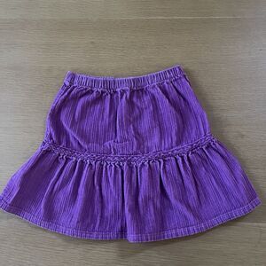 Girl's Hanna Andersson Size 130 8 Purple Corduroy Skirt 100% Cotton